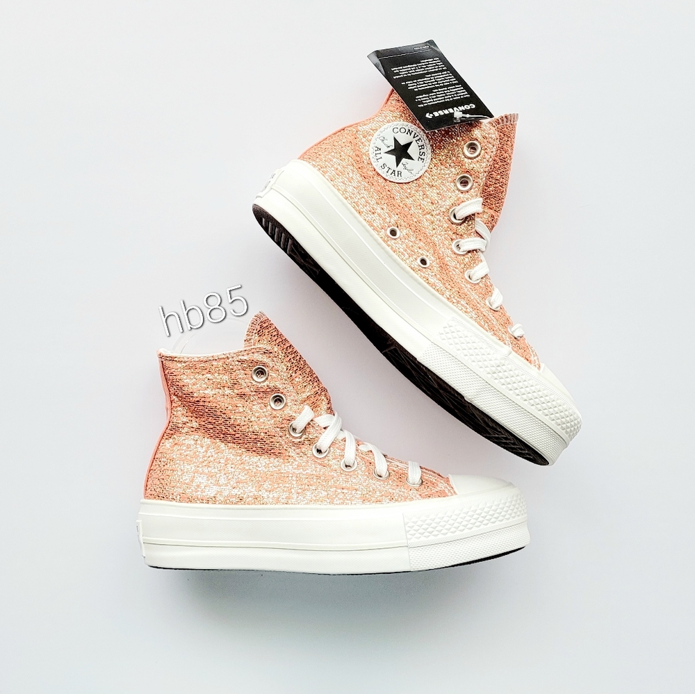 Converse CTAS Lift Hi Healing Clay Light Gold Metallic Women's 5